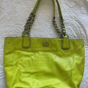 Neon Coach shoulder bag purse